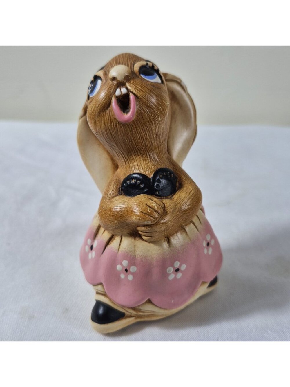 Vintage Pendlefin Maud Rabbit Figurine 3.25" Hand Painted England Retired